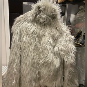 TopShop faux-fur coat